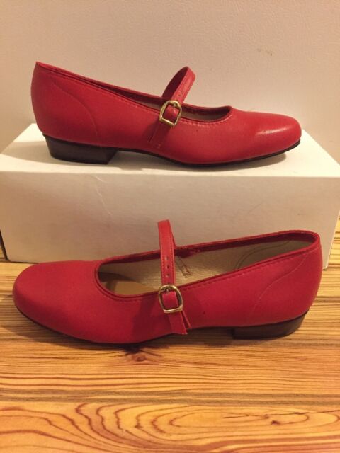 Red Scoop Square Dance Shoes Women's Size 5.5 N Promenaders | eBay