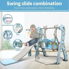 Toddler Climber Slide and Swing Set Kids Baby Indoor Outdoor Sports Activities