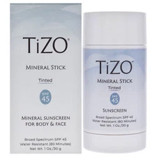 Mineral Stick Tinted SPF 45 by Tizo for Women - 1 oz Sunscreen