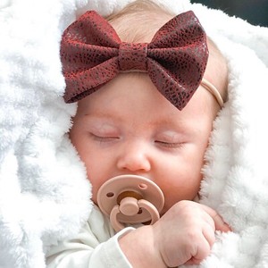 maroon baby headband