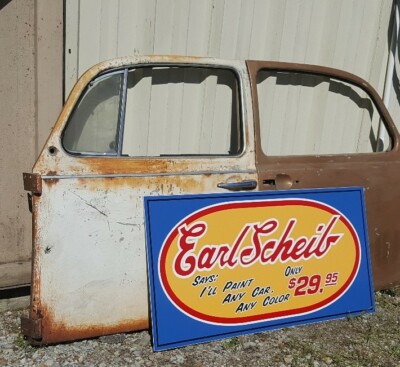 Earl Scheib「アールシェイブ」広告Tシャツ Earl Scheib Auto Painting 1937 Vintage Men's T-Shirt | eBay