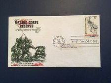 ICOLLECTZONE US 1315 Color Marine Corp  First Day Cover  (E100)