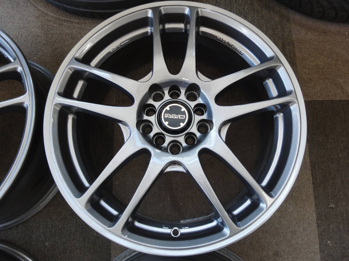 RAYS FORMULA 17インチ 114.3 8j +35 RAYS wheels 17×7J IS42 PCD100/114.3-5H Gunmetal repaint set of 4