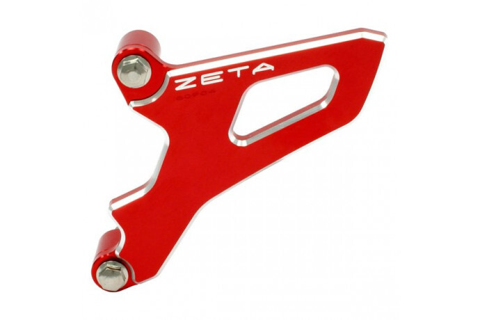 Protection de pignon ZETA en alu rouge pour moto YAMAHA YZ450F de 2003 à 2013