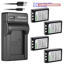 Kastar Battery Slim Charger for Olympus Li-10B Li-12B Li-10C Stylus 600 Digital