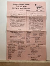 1973 1974 Robert Cushman Murphy Junior High School Stony Brook NY Parent Guide