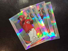 2014 Bowman Draft CDP115 Gavin LaValley 4 count all chrome Refractor lot Reds