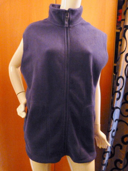Fleece-Weste von Canda, Gr. L, blau
