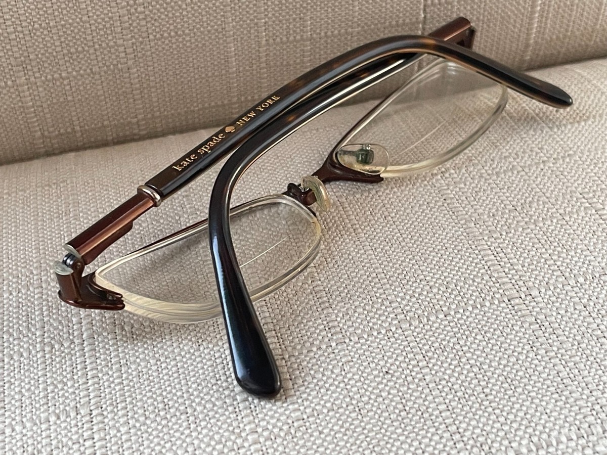 Kate Spade New York Women Eyeglasses Brown Half Rim Glasses 50[]17 135 Kate Spade New York Women Eyeglasses Brown Half Rim Glasses  main image 2