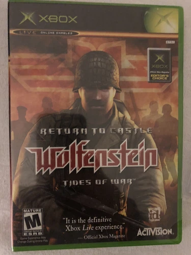 Xbox (2003) Return to Castle Wolfenstein Tides of War Brand New Factory Sealed