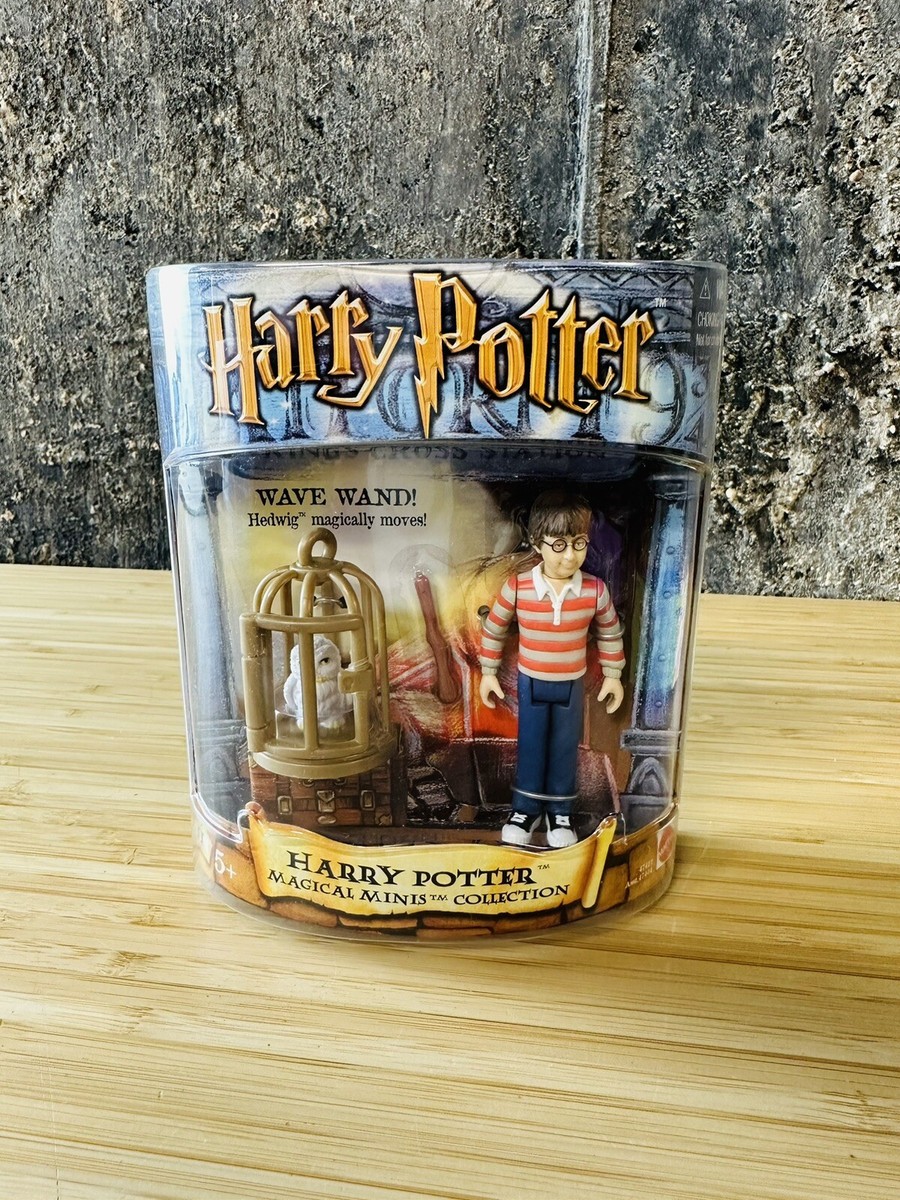 Vintage 2001 Mattel Magical Minis Harry Potter Figure With Hedwig