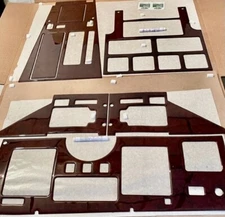 FOR CHEVROLET CHEVY CORVETT 1984-1989 CHERRY BURLWOOD SET INTERIOR DASH TRIM KIT