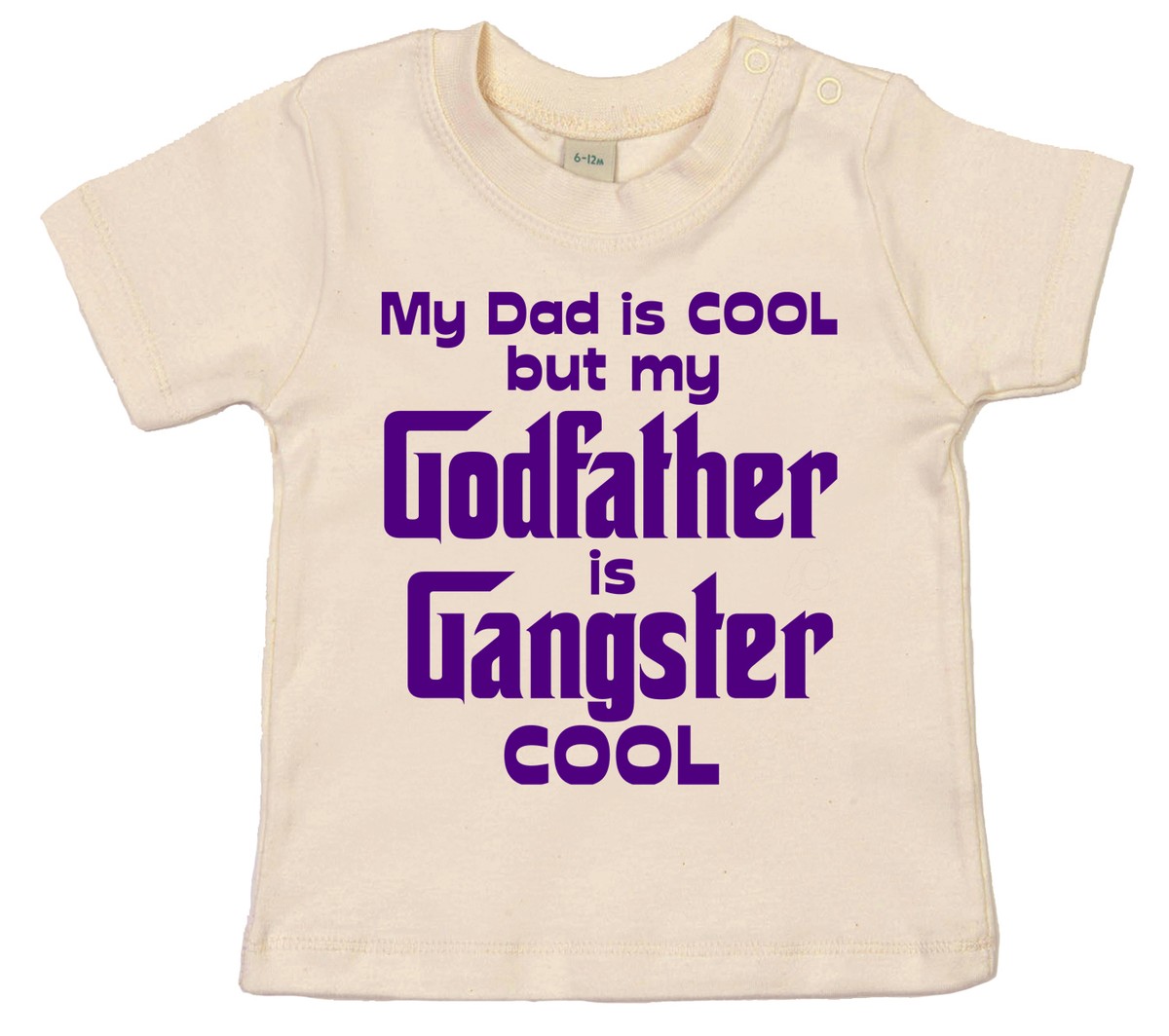 Maglietta Battesimo Originale – Mio Papà è Un Godfather Gangster – Bambino