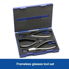 Repair Rimless Glasses Processing Combination Set Adjustment Tool Rimless Pliers