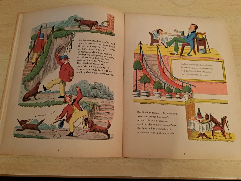 Altes Buch  " Der Struwelpeter " Dr. Heinrich Hoffmann Frankfurter Originalausga - Bild 4 von 4