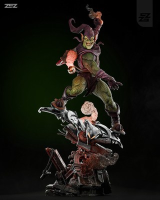 Green Goblin Gliding Sculpt (300mm)/3D Model/Unassembled/Unpainted/ZEZ Studios