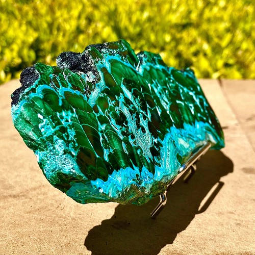 453G Natural polyophthalmic Silicon malachite crystal gloss mineral specimen - 第 4/13 張圖片