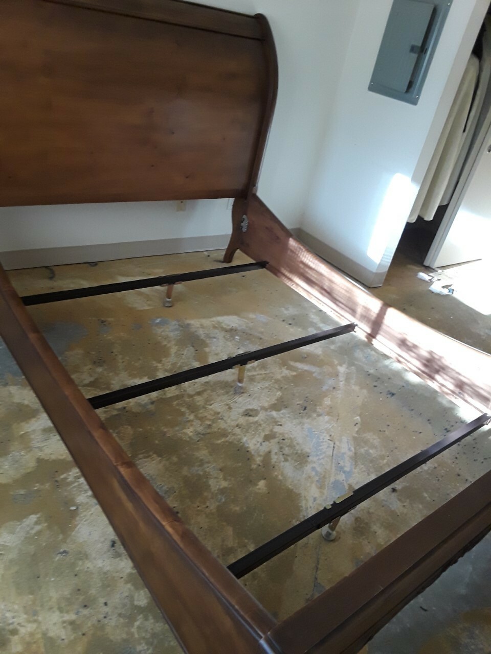 oakwood interiors collector's edition Queen sleigh bed frame with 2 side dresses eBay