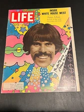 Peter Max Authentic Hand Signed 1969 Life Magazine Autographed
