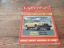 Motor Manual July 1977 Ford Cortina, Renaultz Chrysler, Lancer, Datsun GC