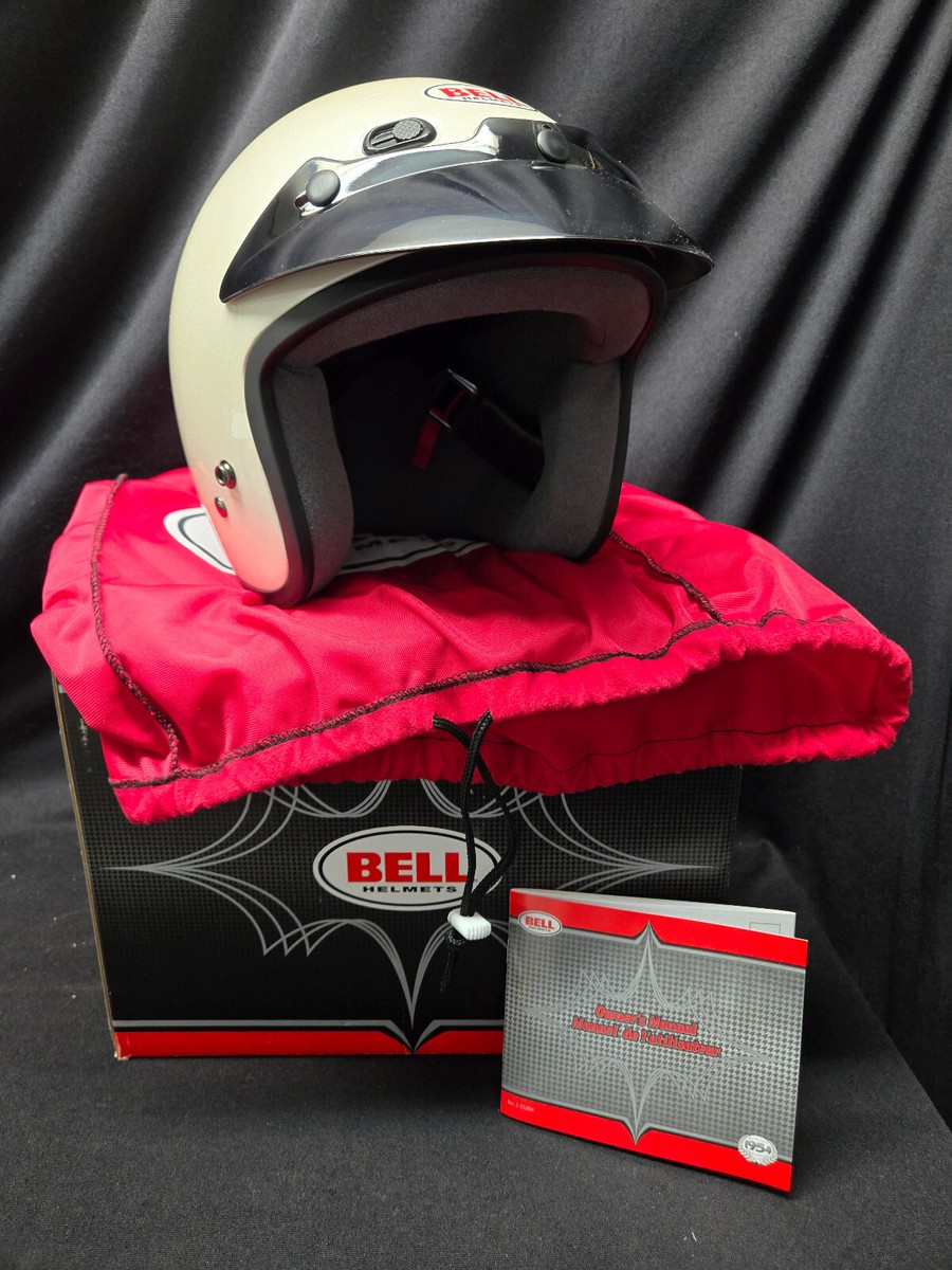 Bell R/T DOT Helmet, Pearl White, Size Medium in Original Box
