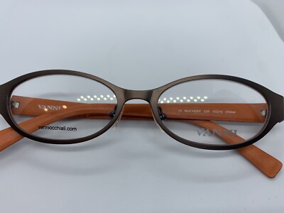 NEW VANNI OCCHIALI V3207 C26 BRONZE & ORANGE METAL/ PLASTIC 50/16/135 MM