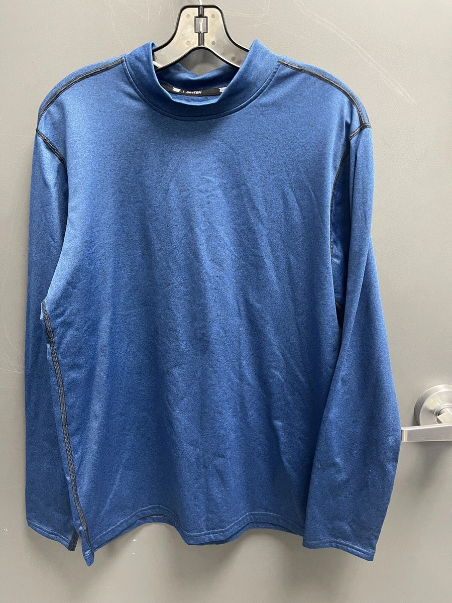 Tek Gear DryTek Men's Blue Long Sleeve Wicking Athletic Shirt - Size Large