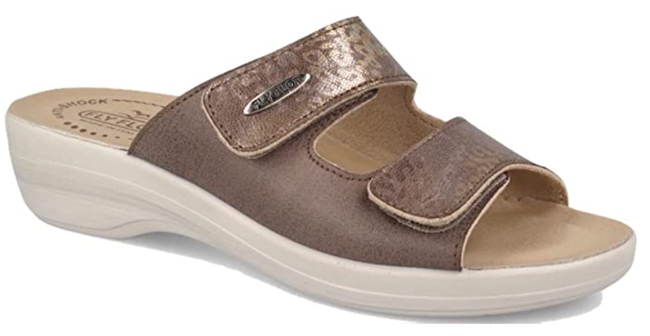 Ciabatte Donna GRUNLAND ECOSNAKE - Regolabili Con Strappi - Plantare Dry Soft Estraibile In Pelle - Made In Italy