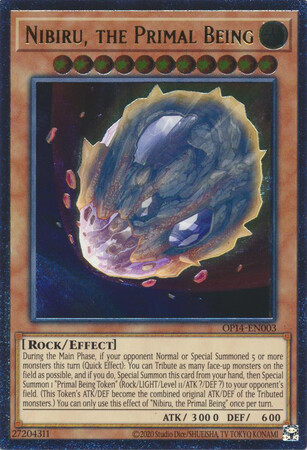 Nibiru, the Primal Being - OP14-EN003 - Ultimate Rare Near Mint YGO | eBay