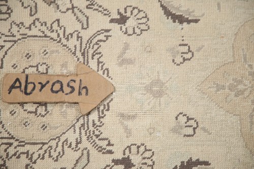Distressed Blumenmuster 10x13 Tebriz traditioneller Vintage Bereich Teppich handgefertigter Wollteppich - Bild 8 von 12