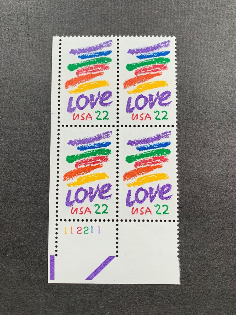 US Stamps SC# 2143 Love 22c PB MNH 1985 | eBay