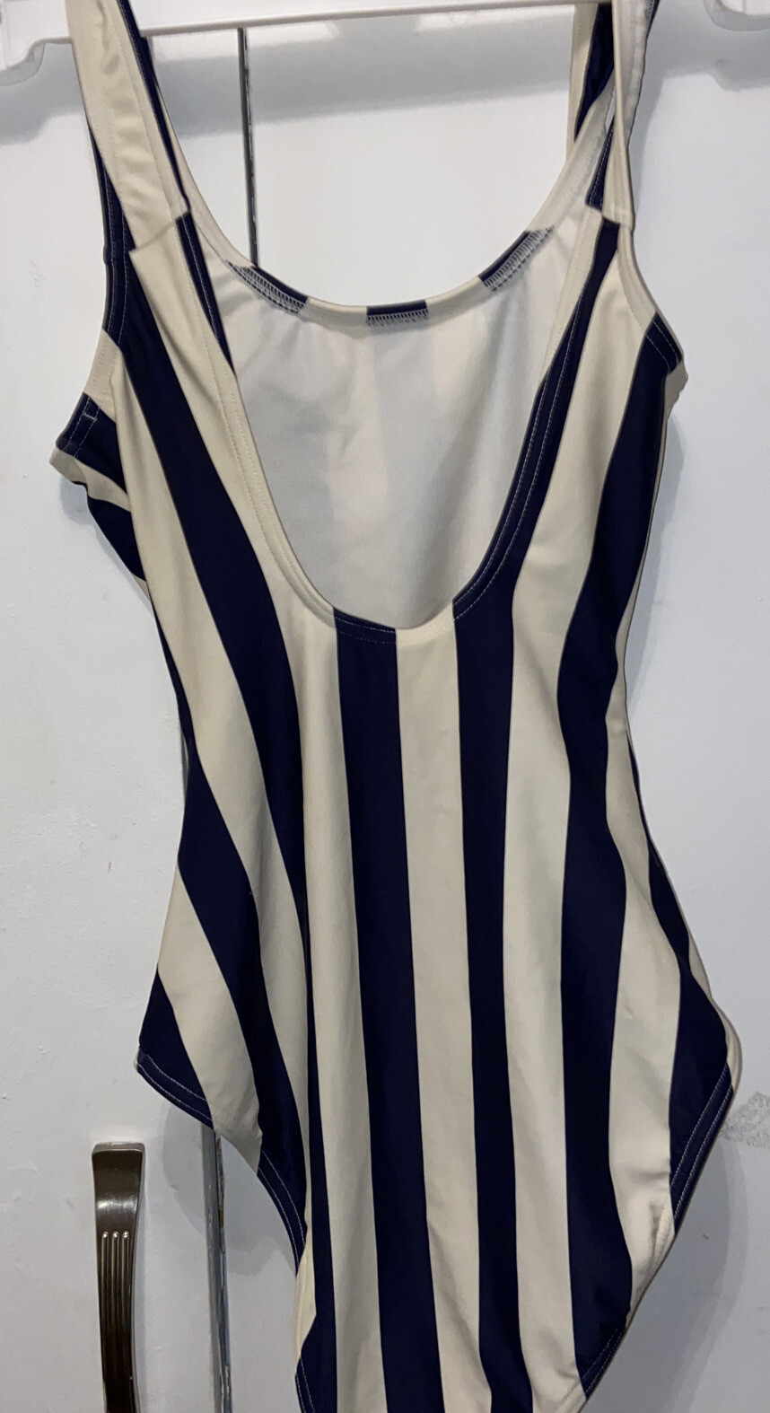Womens Speedo Striped Swimming Costume Size Uk 8 Gem