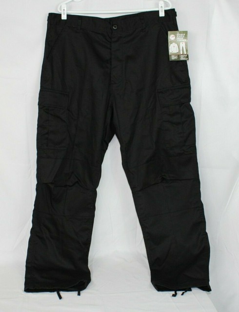 Black BDU Tactical Military Pants Size 