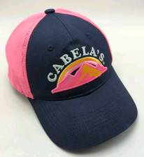 CABELAS hat blue pink adjustable snapback cap - Youth / child size