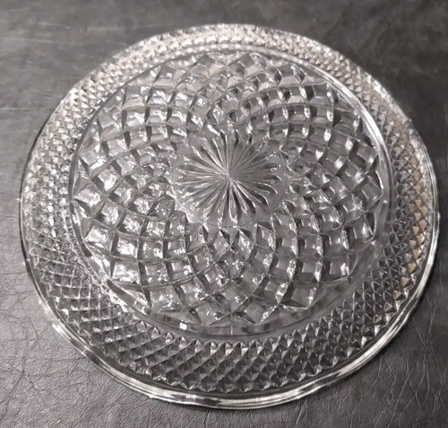 Vintage Crystal Scalloped Serving Tray - Picture 3 of 6