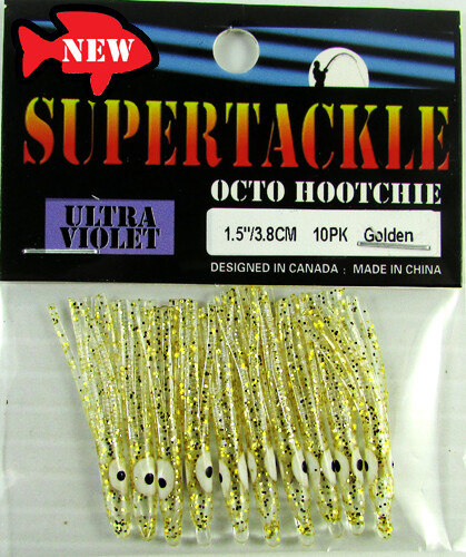 Supertackle 11⁄2"" - 2"" Octopus Hoochie 10er-Packungen/Köder/Kokanee Forellenmuster - Bild 45 von 49