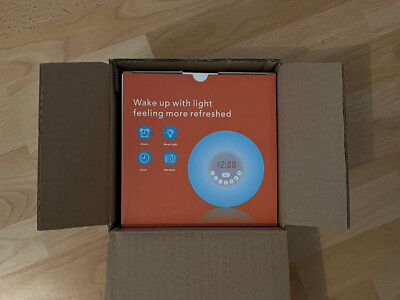 Sunrise Simulation Wecker Wake-up Light Radio Nachtlicht Lichtwecker Neu