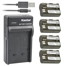 Kastar 4 Battery  Slim USB Charger for Canon BP-511 BP-511A BP511 BP511A CB-5L