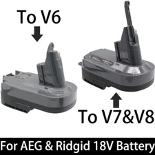 Adapter For AEG / Ridgid 18V Battery to Dyson V6 / V7 /V8 Vacuum Cleaner Adaptor