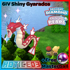 6IV Shiny Gyarados Pokemon Brilliant Diamond Shining Pearl