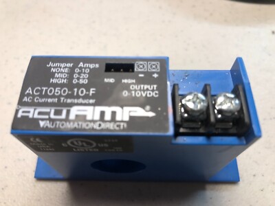ACUAmp Current Transformer 0 to 10vdc for three ranges