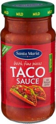 Santa Maria Taco Sauce Mild Schwedische Tex-Mex Taco Wrap Soße Mild 230 g