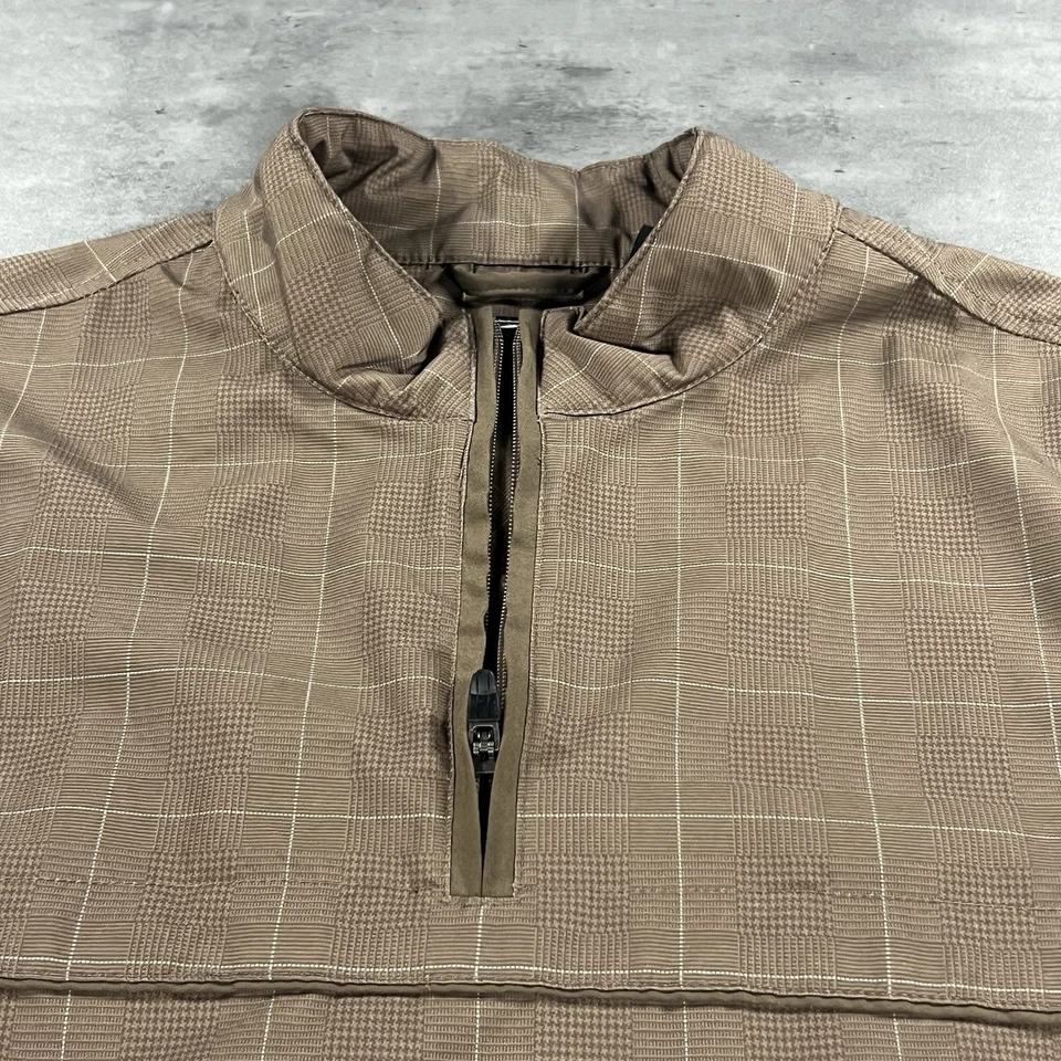 Chaqueta cortavientos AHEAD para hombre XL a cuadros con cremallera completa Coach Sea Island St Simon Foto 4 de 4