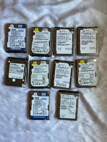 10x 2,5" SATA HDD Paket – WD/Hitachi/Toshiba - Gebraucht