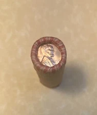 1960 PHILADELPHIA MINT LARGE DATE LINCOLN MEMORIAL CENT  ROLL OF 50 PENNIES