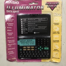 Casio illuminator Data Bank DC-7800-S 32kb Organizer Backlight Display NEW 