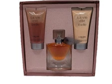 NIB La Vie Est Belle Lancome 3PC Shower Gel Body Cream Perfume Limited Woman ON5
