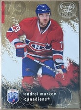 2007-08 Be a Player Player's Club Andrei Markov #106 SN 45/99 Montreal Canadiens