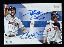 2019 On Demand Dynamic Duals Blue 8/10 Michael Chavis Rafael Devers Auto 4l8