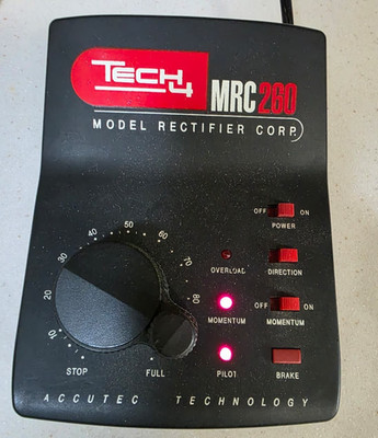 Model Rectifier Corp MRC Tech 4 200 Model Train Transformer Controller -Power On